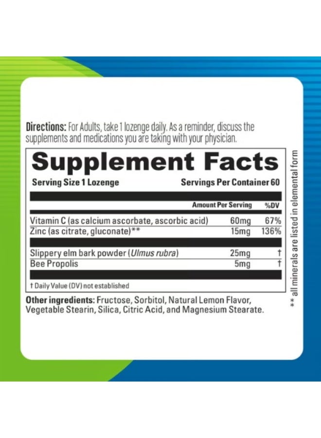 blueberry NATURALS Zinc Lozenges 60'S B0289 - Image 2